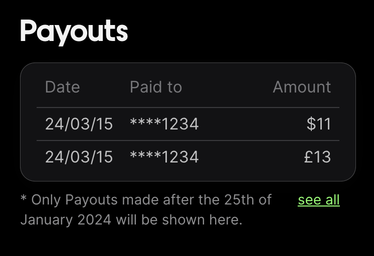 Making Payouts More Clear + Social Share Images - Changelog - 14 June 2024
