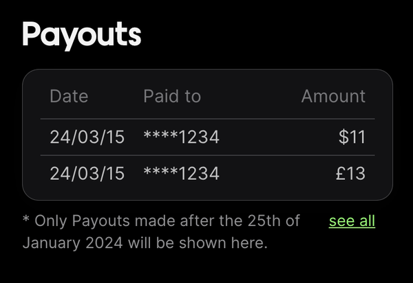 Making Payouts More Clear + Social Share Images - Changelog - 14 June 2024